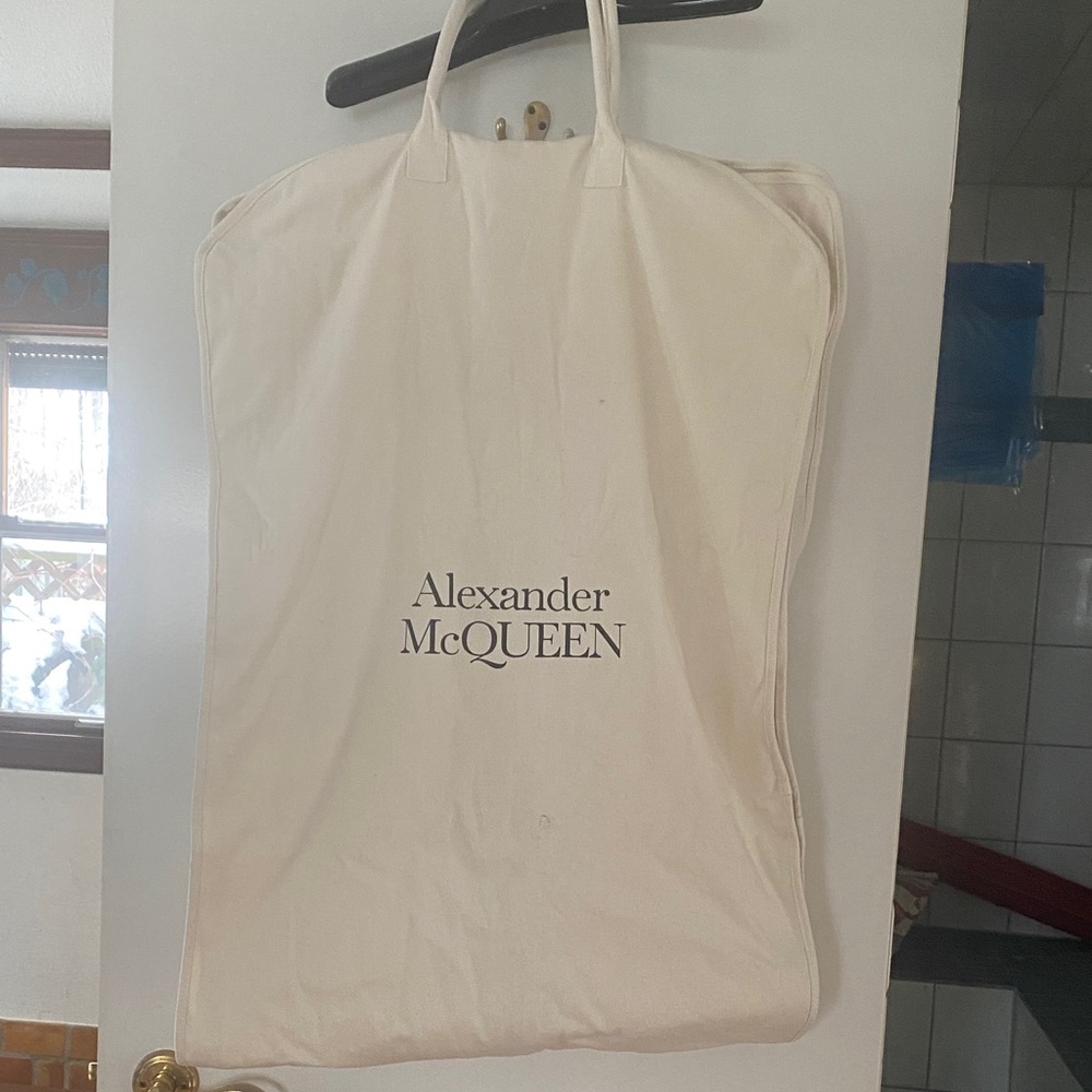 Alexander McQueen Cream Garment Bag